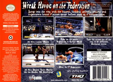 WWF No Mercy (Europe) (Rev 1) box cover back